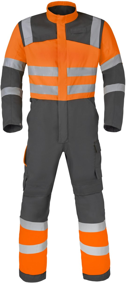 HAVEP Overall High Vis 20444 - Charcoal/Fluo Oranje - 56