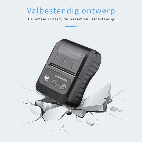 Nieuwe Bluetooth-bonprinter, 58 mm mini draadloze POS-bonprinter