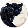 Panter, Hyperrealisme, Zwart, wit, grijs, beige, blauw