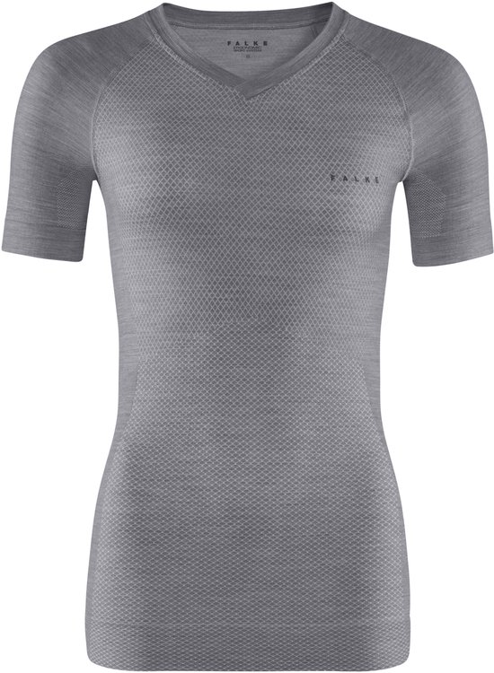 T-shirt FALKE Wool Tech Light Femme 33460 - Gris 3757 Gris-chiné Femme - M