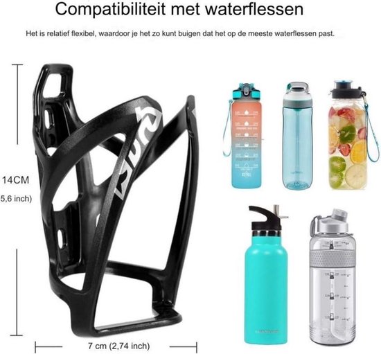 KZQ 2 stuks fietsbidonhouder - Fietsbidonhouder - Lichtgewicht racefiets - Stevige mountainbike - Geschikt voor racefietsen, MTB's en kinderfietsen van KZQ — afbeelding 5