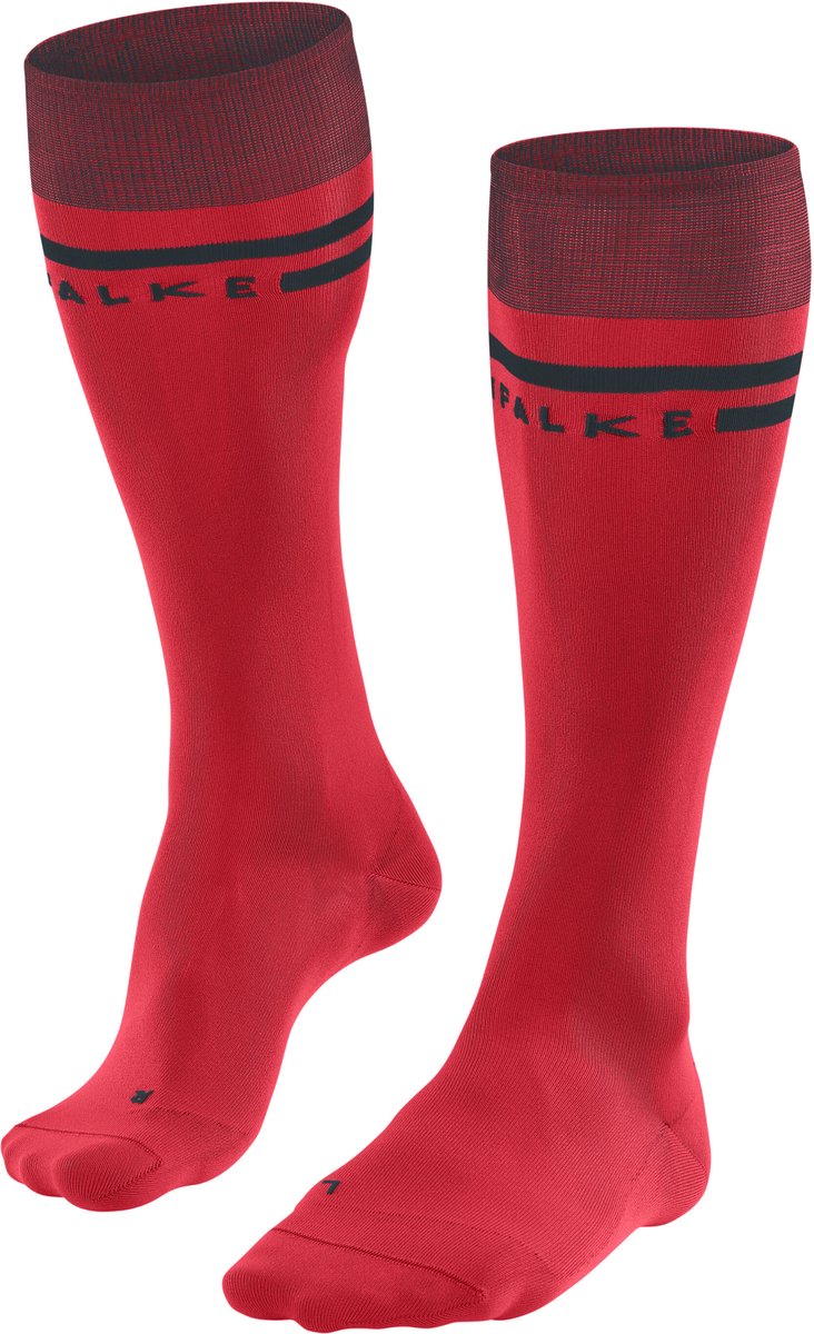 FALKE SK7 warm dun functioneel materiaal skisokken dames Rood