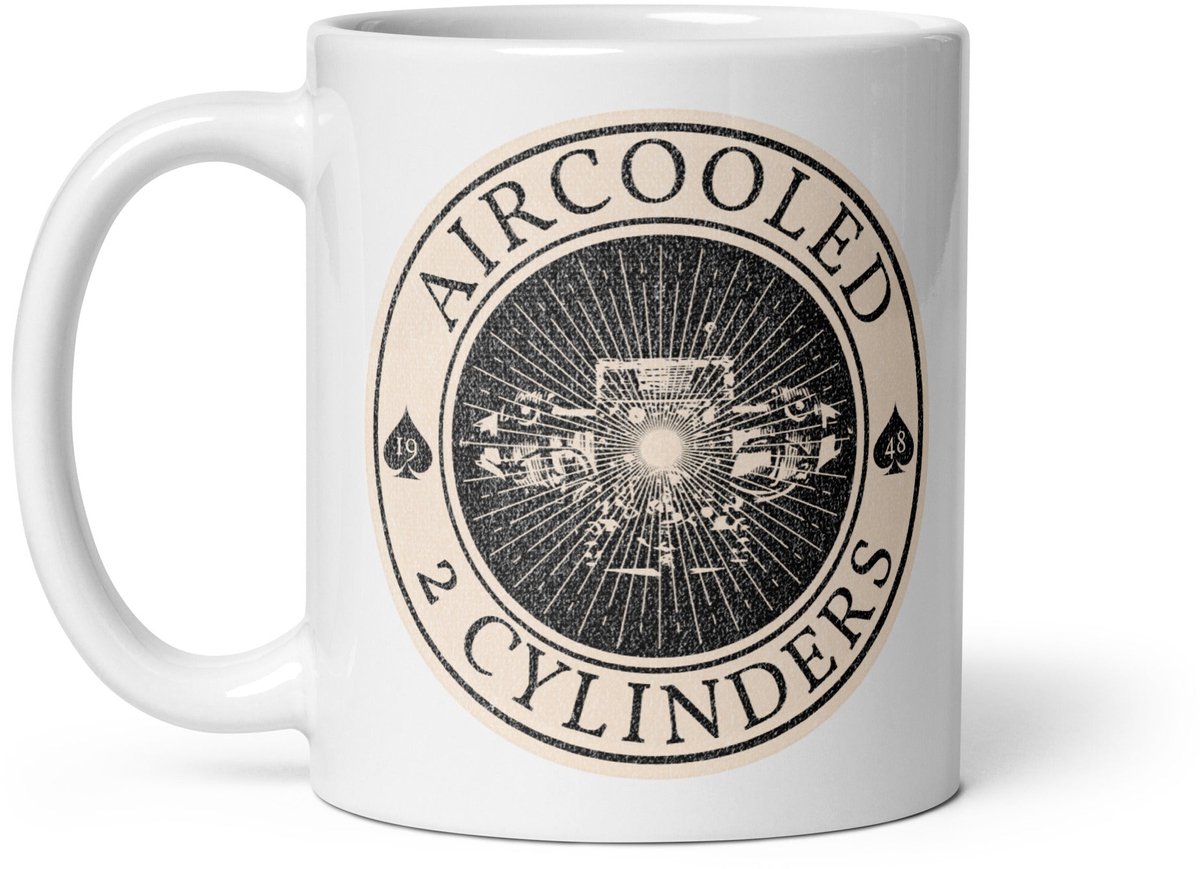 De2pktjes - Aircooled 2 Cylinders Mok – Voor koffiepauzes met karakter