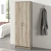 Rousseau - Opbergkast Ray - 60cm - 2 deuren - 4 legplanken - sonoma eik
