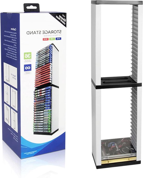 Liwankaqi PS5 Spiele-Disc Aufbewahrungsturm - Hält Bis Zu 12 Spiele Sicher Organisiert