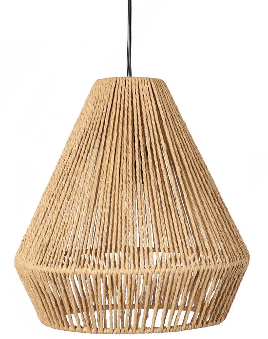 Suspension Boho Natural Living - Jonc de mer - Forme diamant - 30 x 33 cm - Style Boho/Ibiza - Natural Living