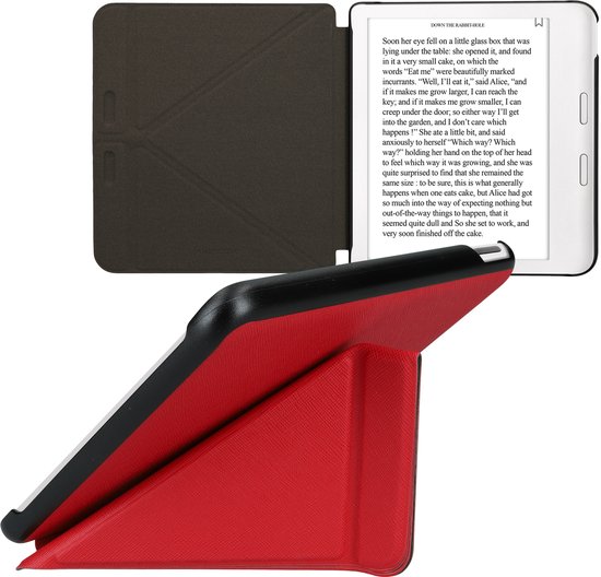 kwmobile e-reader hoesje geschikt voor Kobo Libra Colour hoes - Ereader flip case met standaard - E reader cover van kunstleer - In donkerrood van kwmobile — afbeelding 3