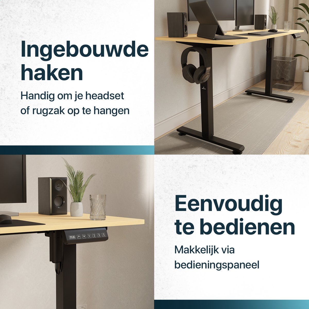 Flowsense Flowsense Zit Sta Bureau 160x60 - afbeelding 5