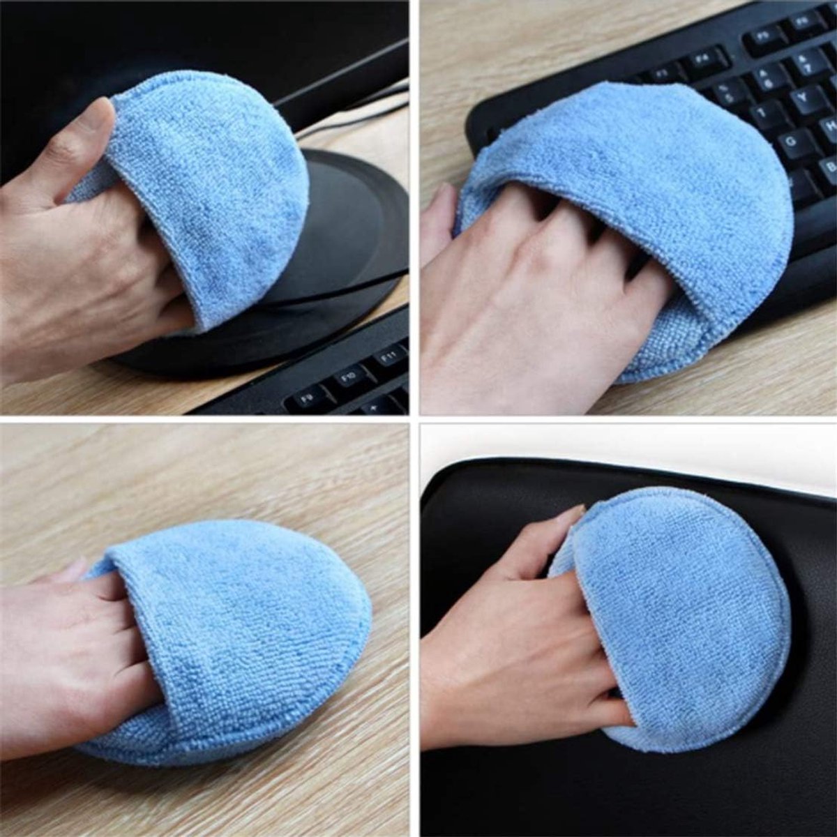 Autopolijstpads - 10 stuks - Polijstspons - Auto Reinigingssponzen Polijstpads - Voor Autoverzorging - Ultrazachte autowas applicator pad - Polish Foam Applicator Pads - Geschikt voor Auto's, Vrachtwagens, Boten, Reiniging - 125mm - Blauw – foto 4