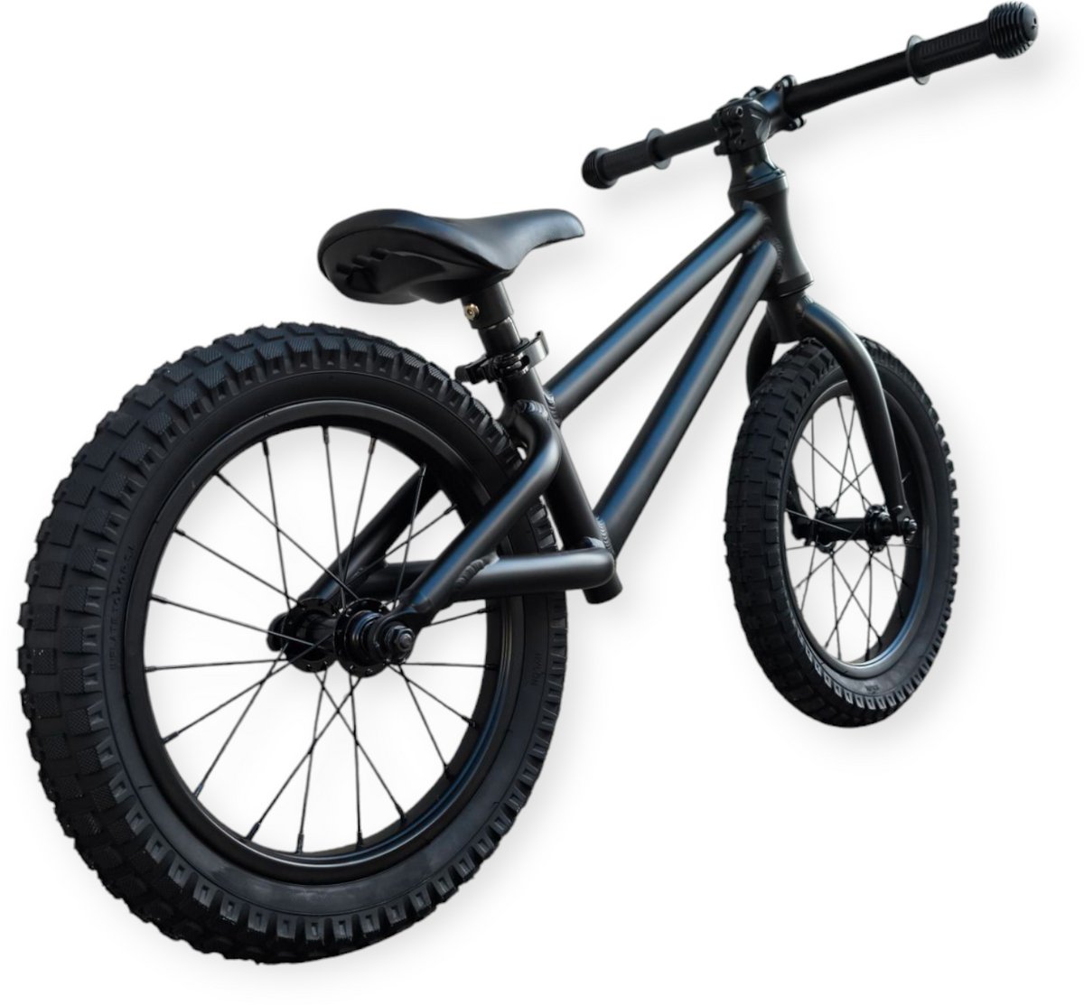 Jobber Fatbike Loopfiets 3 jaar - Stoere Loopfietsen mat Zwart - 14inch — afbeelding 10