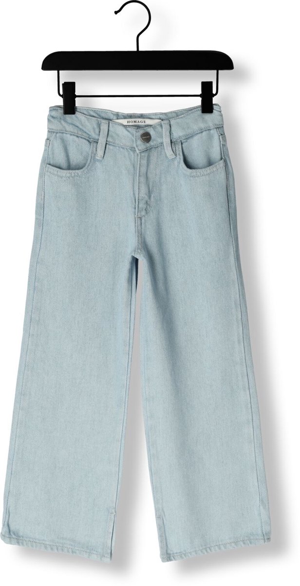 HOMAGE Palazzo Jeans With Slits Jeans Meisjes - Broek - Lichtblauw - Maat 158