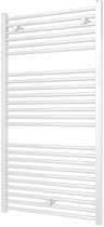 Bol.com Plieger Quadro Designradiator - Handdoekradiator - 113.5 cm x 60 cm - 627 Watt - Wit aanbieding