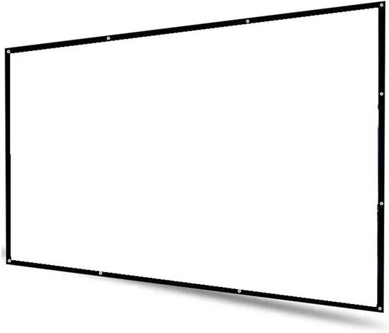 16:9 projectiescherm - 120 inch draagbare 1080P projectiedoek, HD 4K opvouwbaar anti-crease projectiefilmscherm, 170 graden kijkhoek, scherm voor thuisbioscoop binnen buiten achtertuin