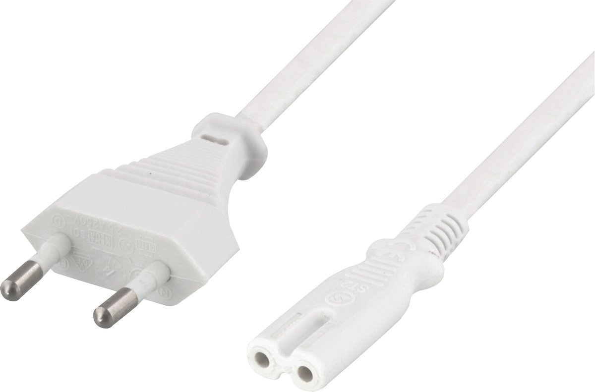 Deltaco DEL-109JP electriciteitssnoer Wit 10 m CEE7/16 IEC C7