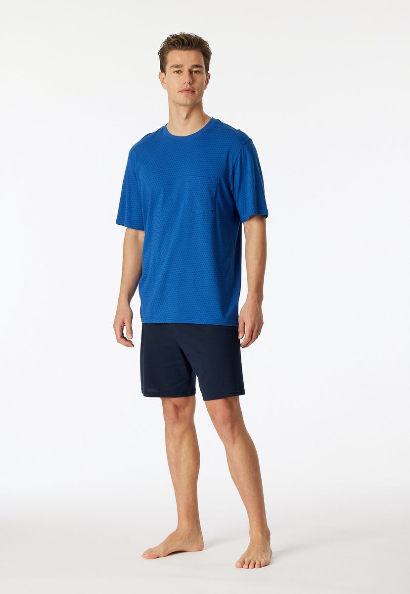 Schiesser Comfort Essentials – Pyjama – 181155 – Indigo