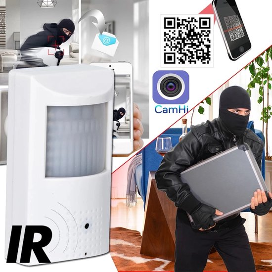 Xcruiser Spy camera Indoor Pir Wifi Camera Nachtzicht Pinhole Beveiliging Geheime Draadloze Cctv 2-weg Audio Onzichtbare Lens Bewaking Camhi App