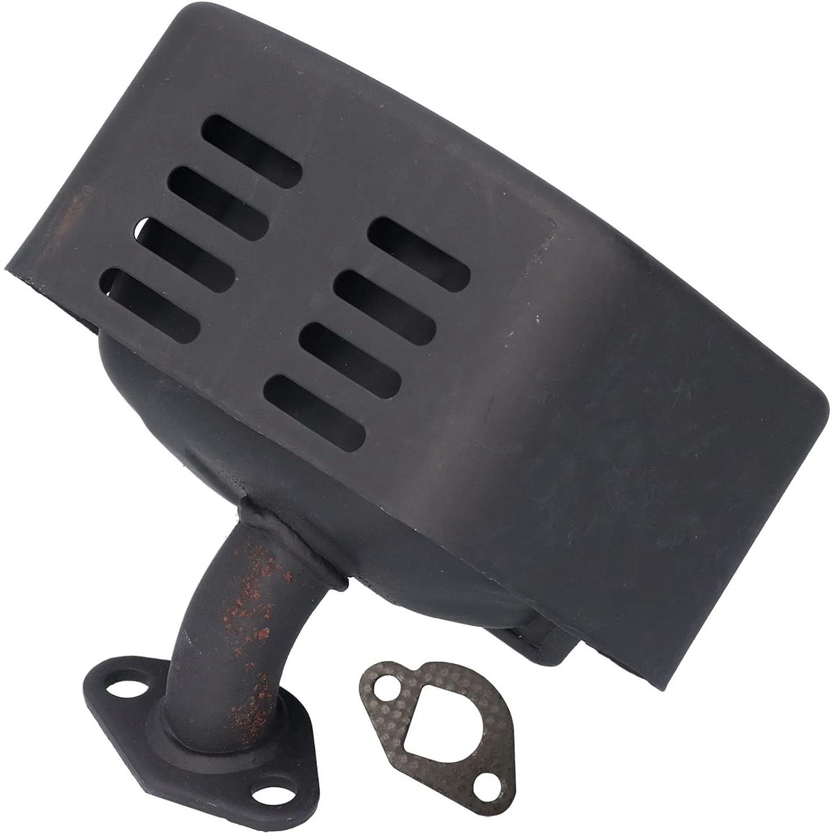 Uitlaatdemper met metalen demper voor GX160 motor - Accessoireset met sluitring (zwart)