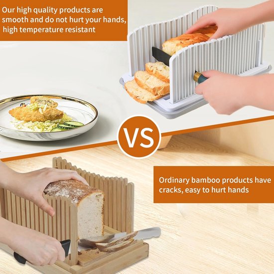 Opvouwbare Broodsnijder, Toastsnijmachine, ABS Verstelbare