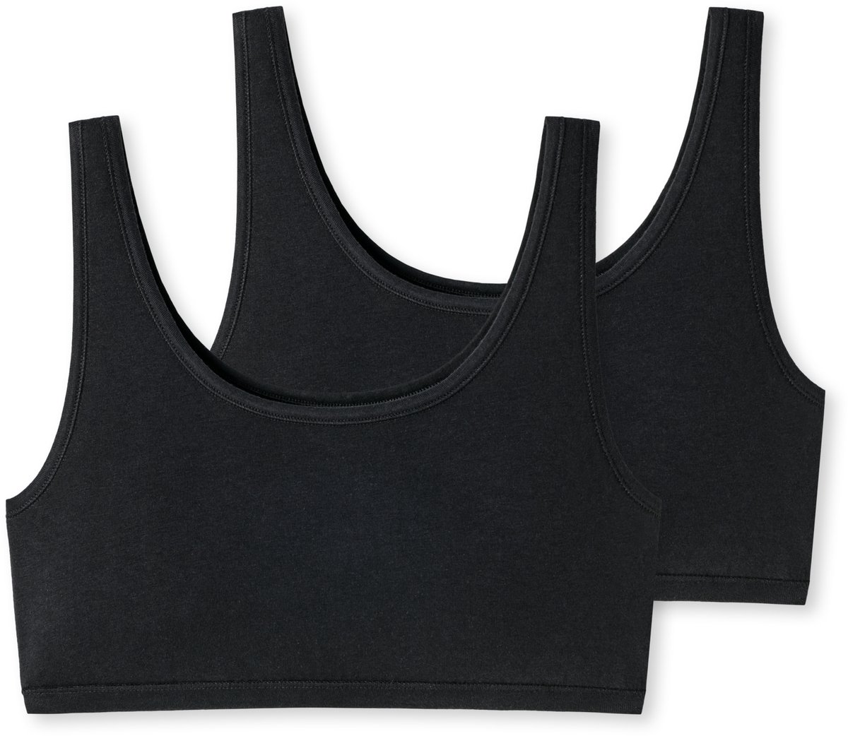 Uncover by Schiesser Bustiers 2-pack zwart - Uncover Dames Beha - zwart