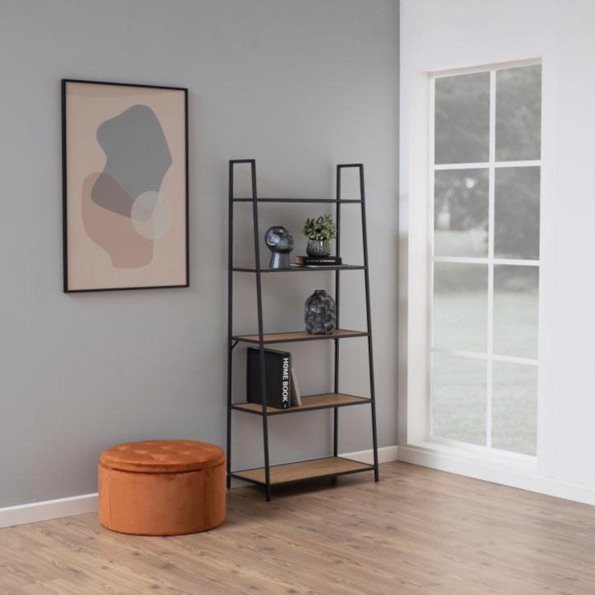 Giga Living Boekenkast Varven Paper Mat Wild Eiken 174,5cm - Giga Living wild oak