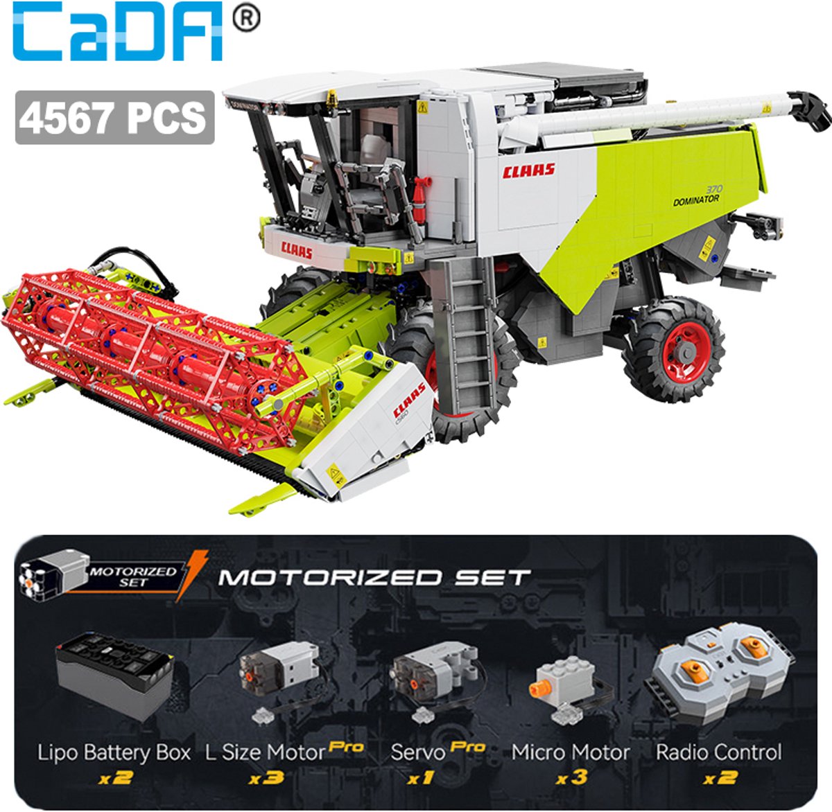 Cada - C61508W - 4567pcs 1op17 Claas Mahdrescher is compatibel met het bekende merk.