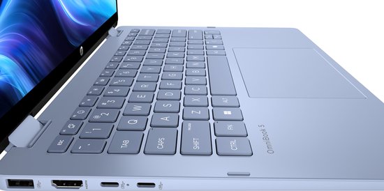HP OmniBook 5 Flip 14-fp0930nd Intel Core 3 100U Hybride (2-in-1) 35,6 cm (14") Touchscreen 2K 8 GB LPDDR5-SDRAM 512 GB SSD Wi-Fi 6 (802.11ax) Windows 11 Home Zilver - HP - Hoofdafbeelding