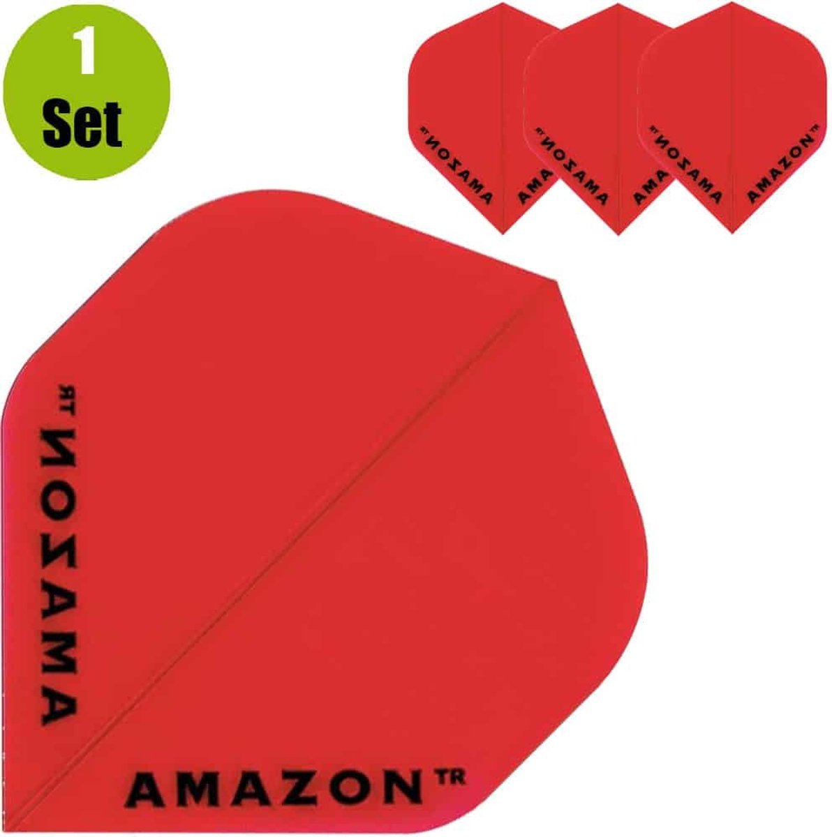 Amazon Transparante Dartflights - Oranje