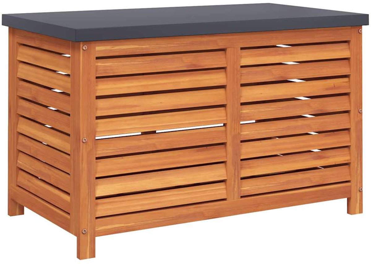 vidaXL - Tuinbox - 90x48x55 - cm - massief - eucalyptushout