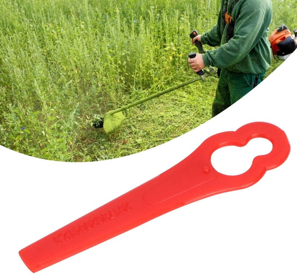 40 stuks grasmaaier trimmer messen - reservemessen gras trimmer - accessoires voor draadloze strimmer - kunststof lemmer . – foto 5