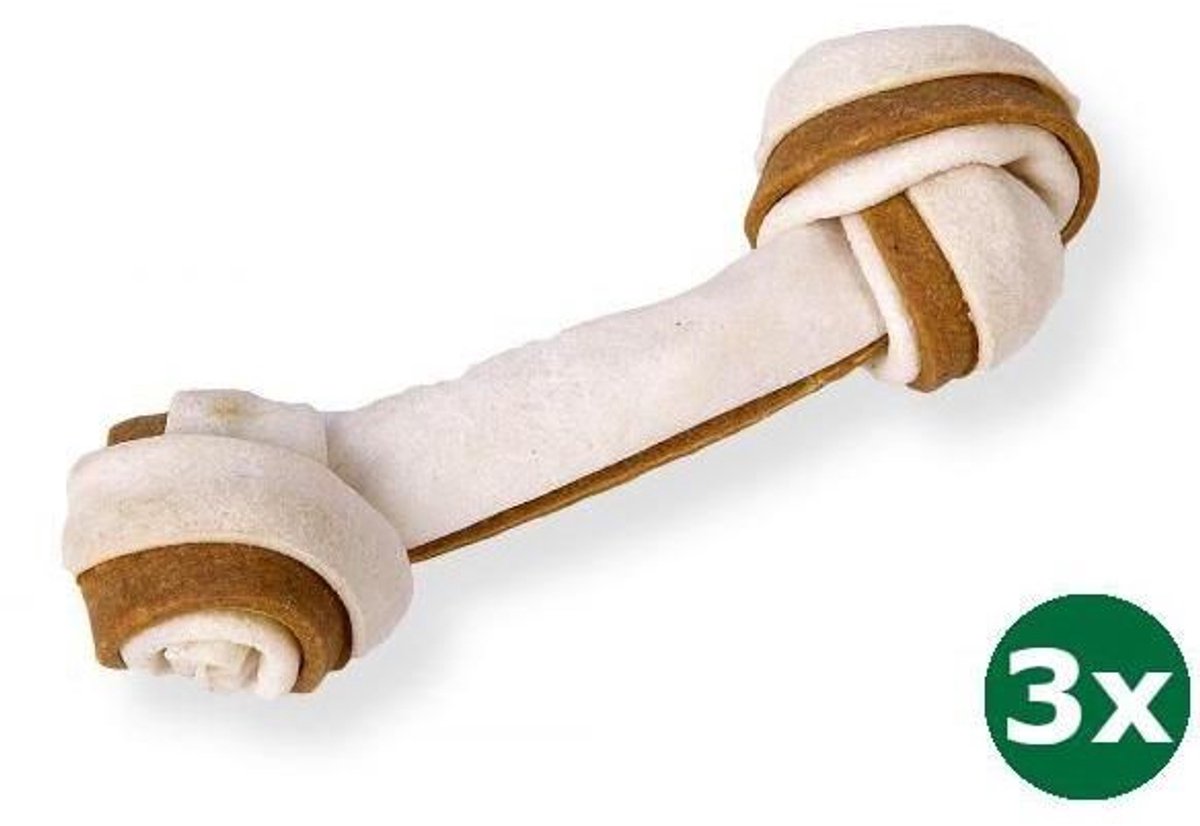 3x17,5 cm 5 st I am duoknoop met semi-moist strip hondensnack
