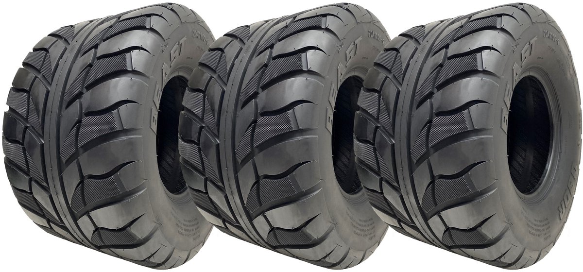 20x11.00-9 (275/50-9) OBOR Beast 6-laags tubeless banden 46N, goedgekeurd voor de openbare weg (set van 3)