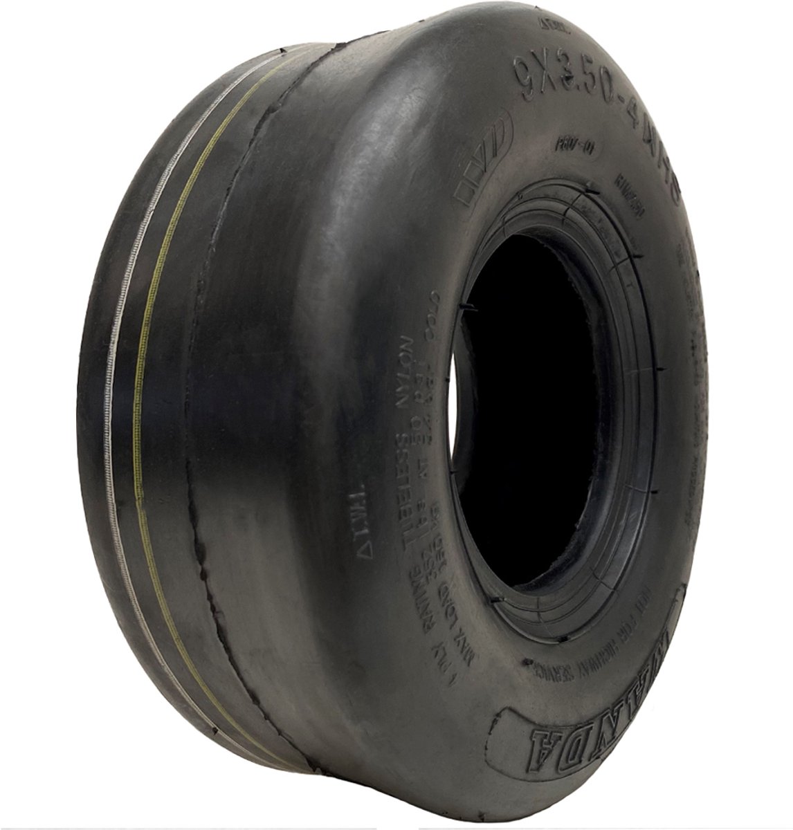 9x3.50-4 gladde band, 9x3.50-4 gladde band, voor grasmaaier - gazononderhoud - Wanda P607