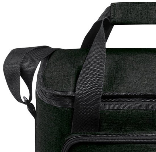 Benson koeltas Polar - inhoud 15 liter - Zwart - 31 x 24 x 20 cm - Koeltassen - polyester/aluminium - met voorvakje van Benson — afbeelding 3