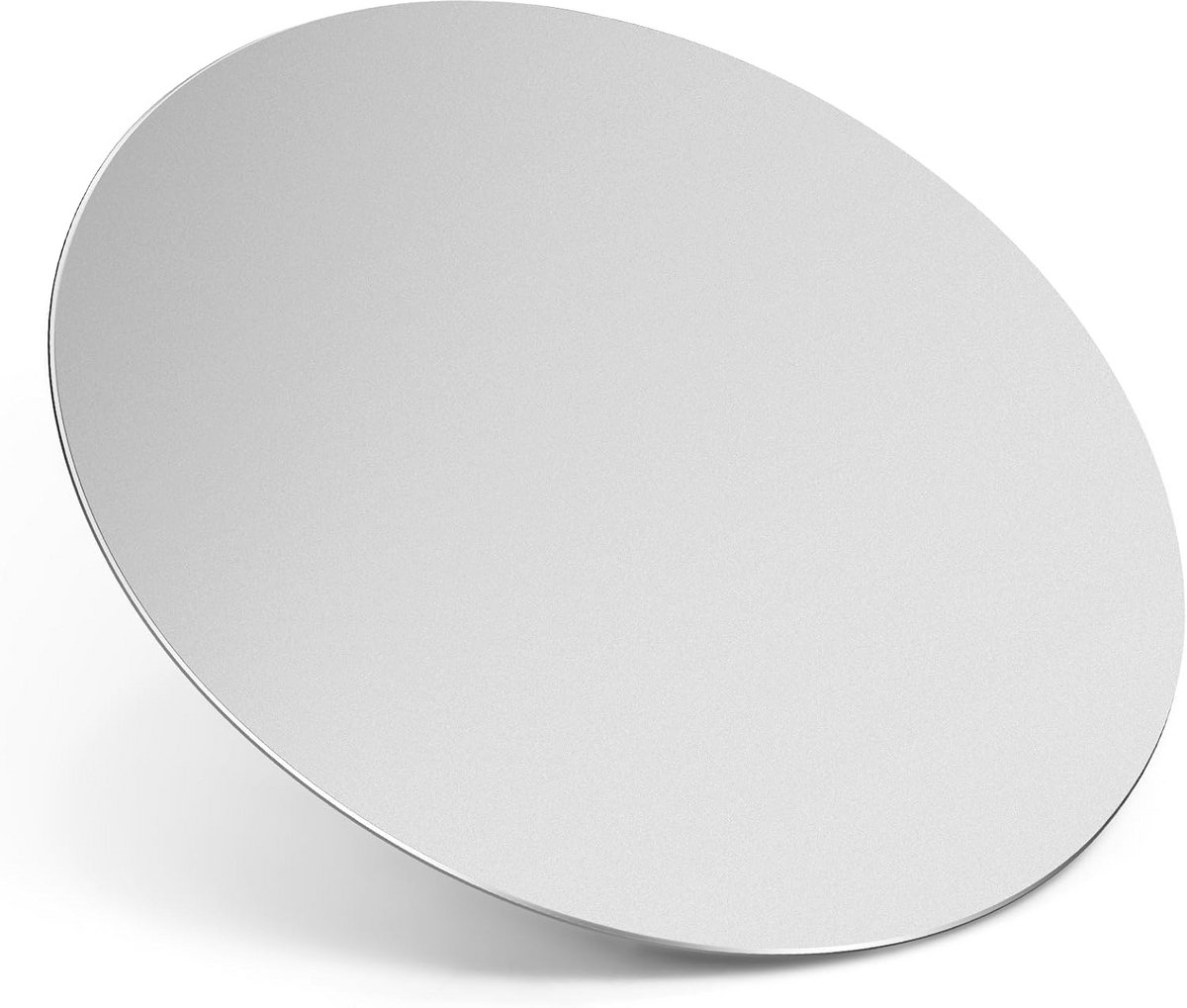Ronde aluminium muismat met antislip onderkant en microzandstralen oppervlak