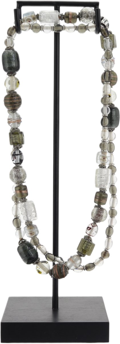 Behave Atelier Noir - Decoratieve Ketting Standaard - Incl. Handgemaakte Ketting - Luxe Woondecoratie - Boho Ibiza/Balinese stijl - 30 cm