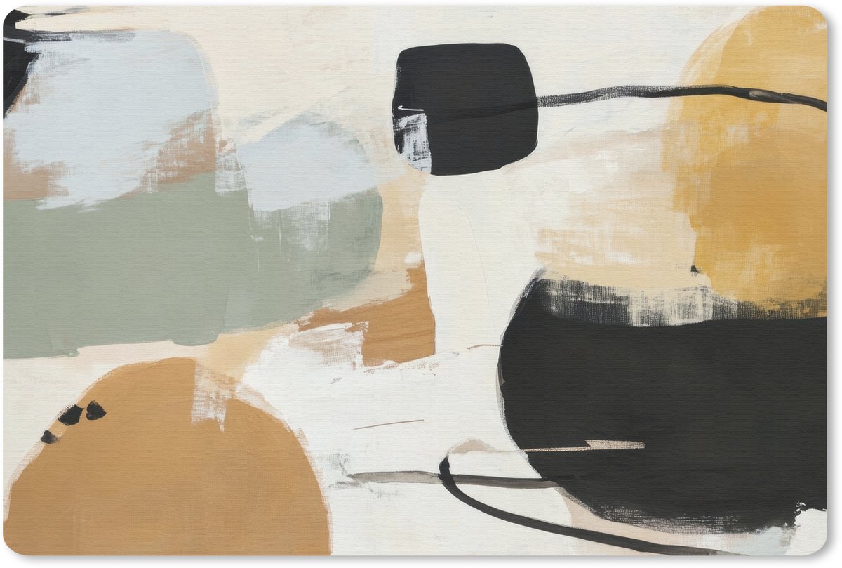 Muismat 27x18 cm - Mousepad Paint - Abstract - Kleuren - Muismatten