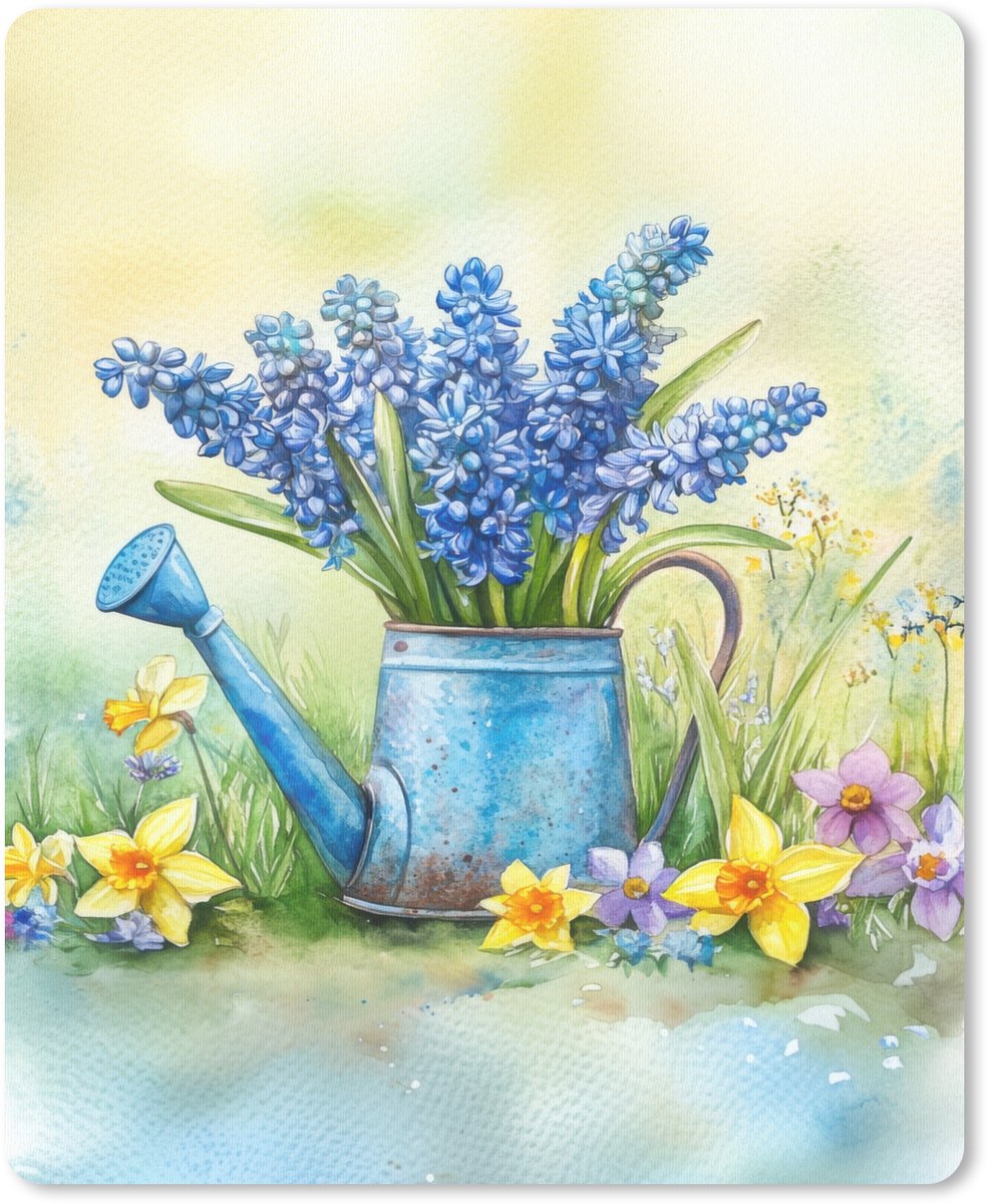 Muismat 19x23 cm - Mousepad Gieter - Lavendel - Bloesems - Muismatten