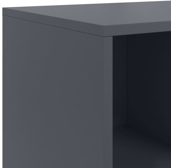 vidaXL - Buffet - 100,5x39x72 - cm - laminé à froid - acier - anthracite