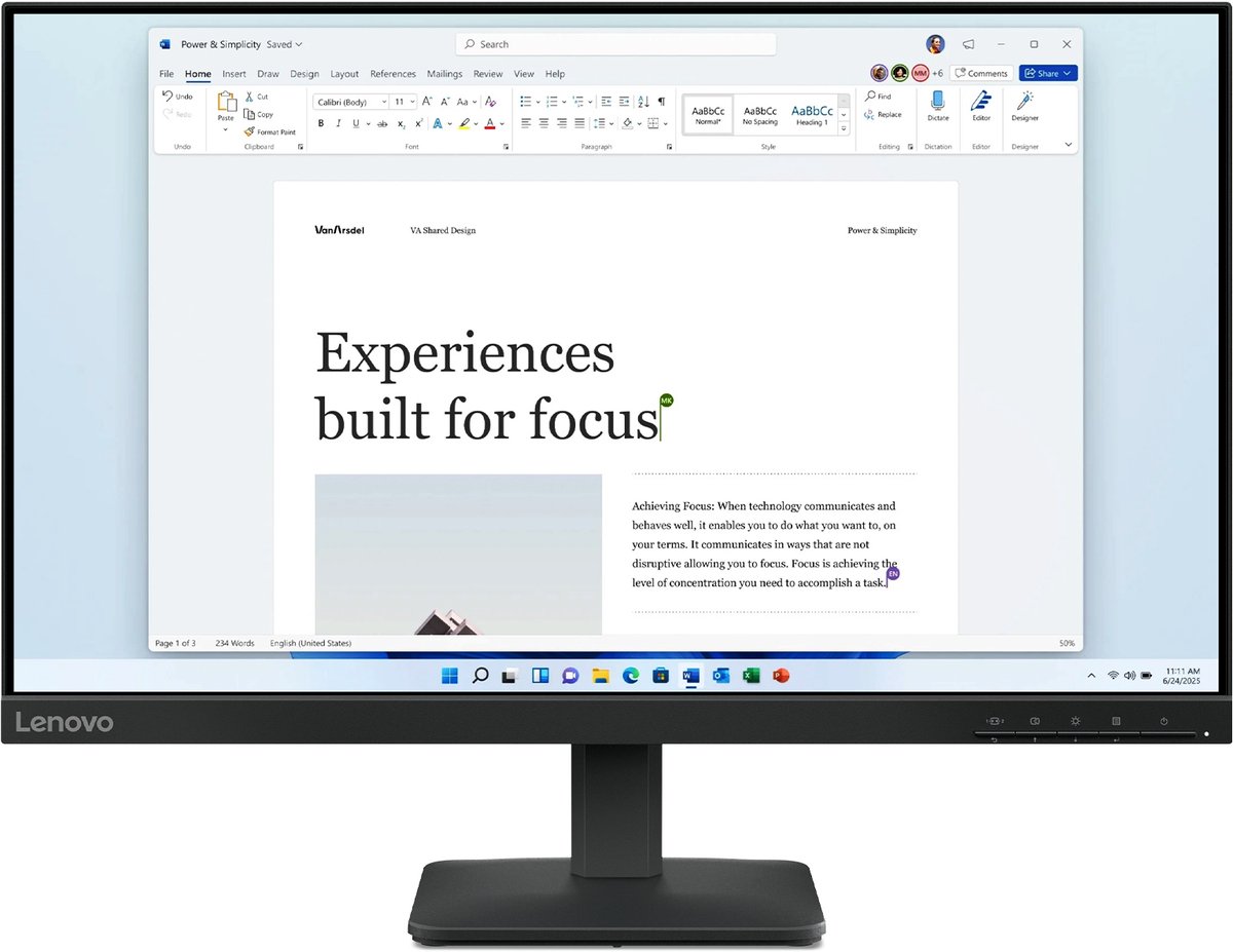 Lenovo 68C2KAC1EU - Full HD IPS Monitor - 24 inch - 100Hz