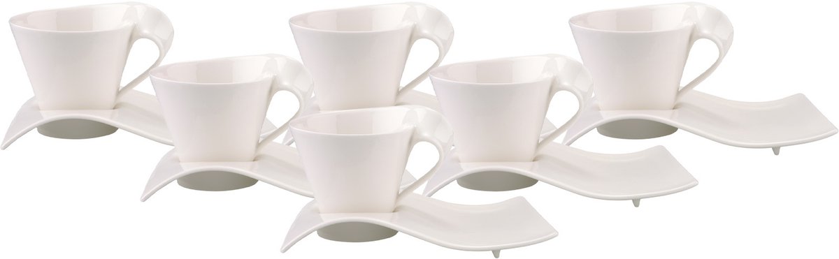Café au lait Tasse mit Unterteller NewWave Caffè 260 ml Set van 6