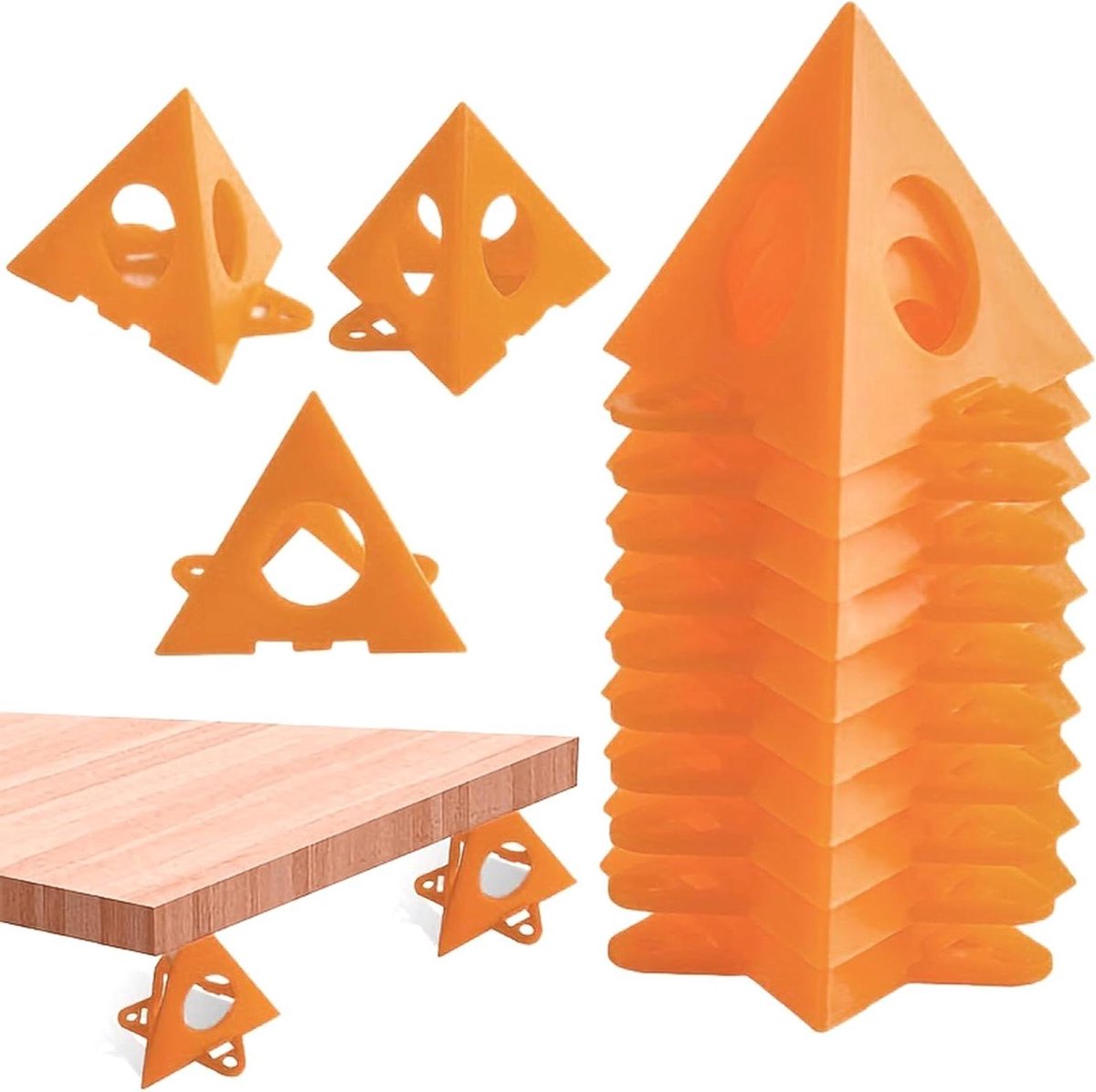 Image of - 10 Stuks Piramidestandaards van ABS-Kunststof voor schilders- Mini Kegel Verfstandaards - Verfgieters voor schilders- Verhoogde Canvasstandaard - Leveranciers van piramidestandaards