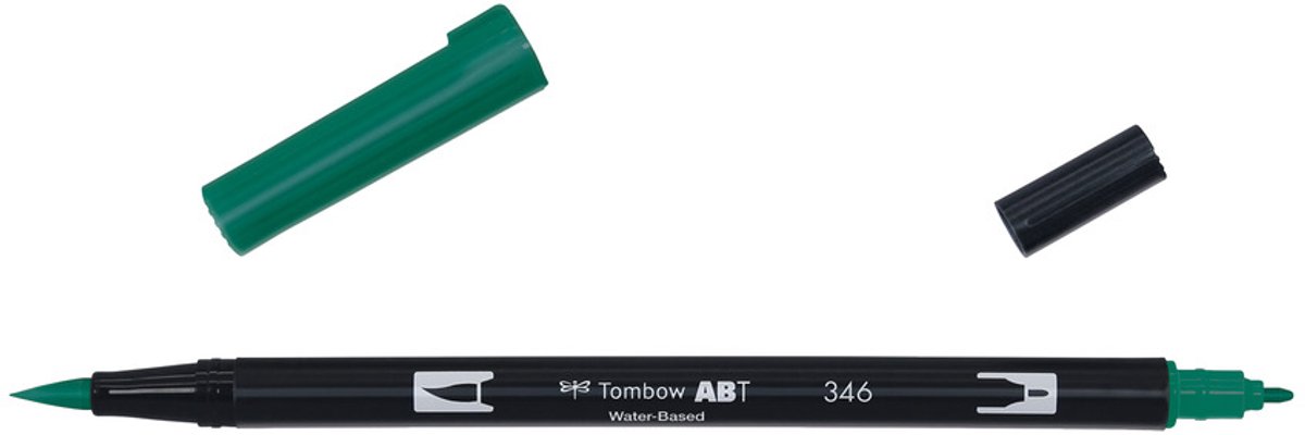 Tombow Brush pen - ABT 346 - Dual Brushpen - Sea Green - Groen — afbeelding 6