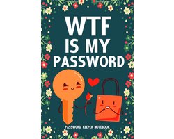 WTF Is My Password Password Keeper Notebook