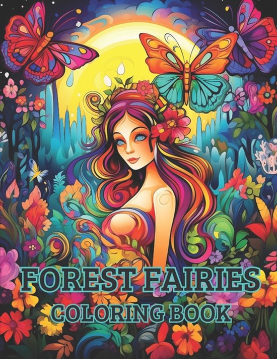 Forest Fairies Coloring Book