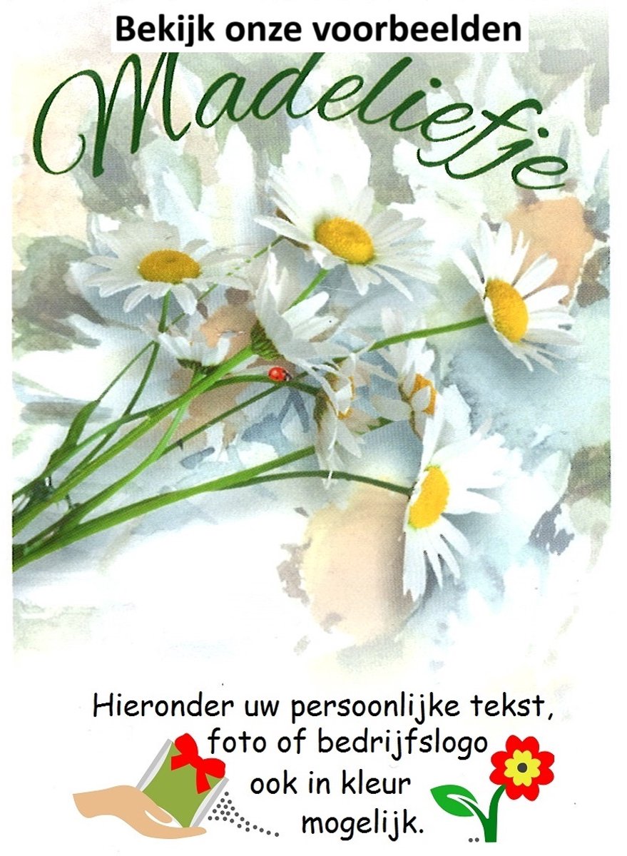 35 -Uitdeelzakjes -Madeliefje zaden -met uw persoonlijke tekst en/of logo- Afscheid collega- jubileum-bruiloftsbedankje- uitvaart-crematie -mantelzorgbedankje
