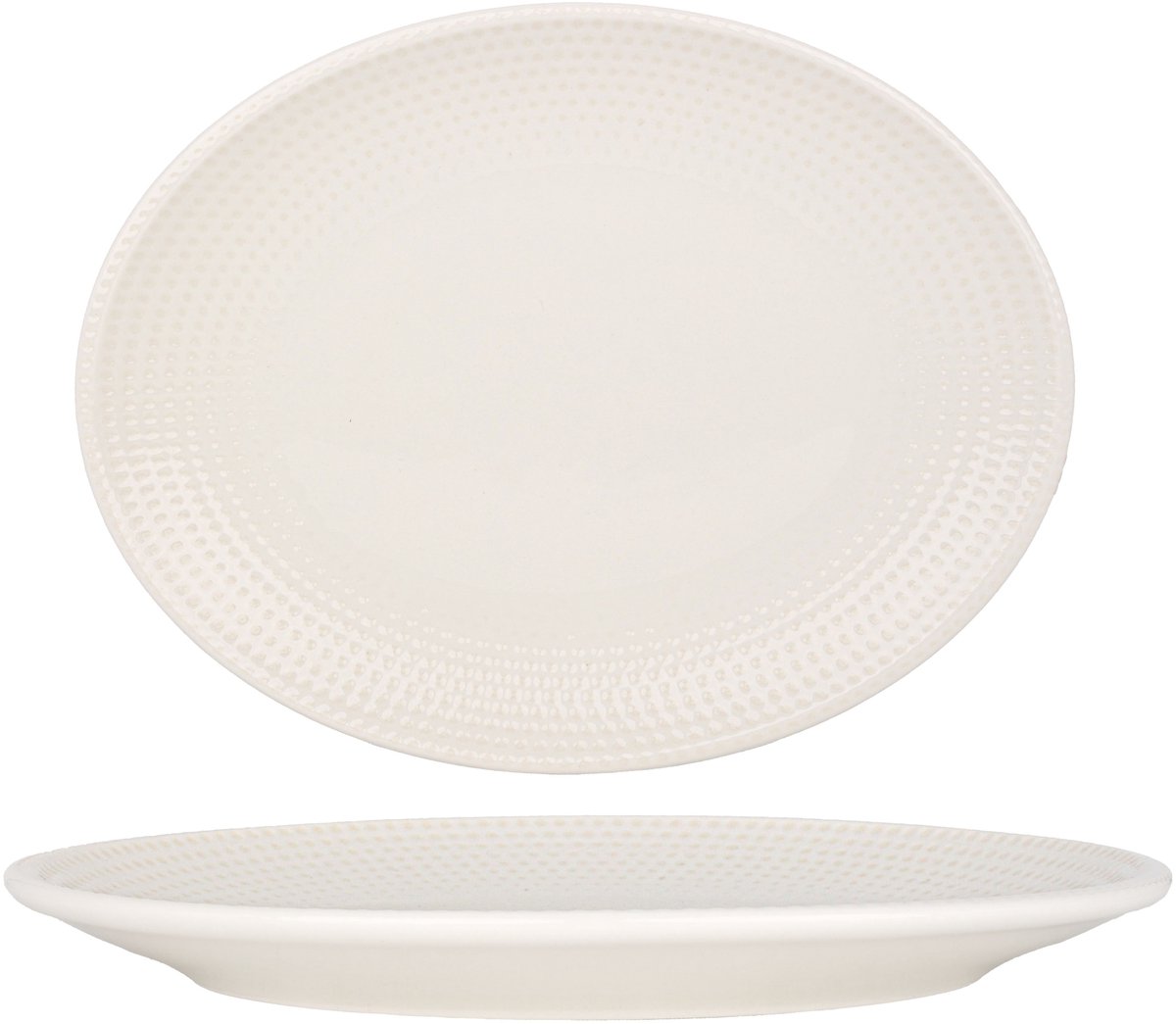Bonna Serveerschaal - Pure Dot - Porselein - 25x19 cm - set van 2
