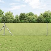vidaXL - Kettingslink - Hek - 0.8x10 - m - Gegalvaniseerd - Staal