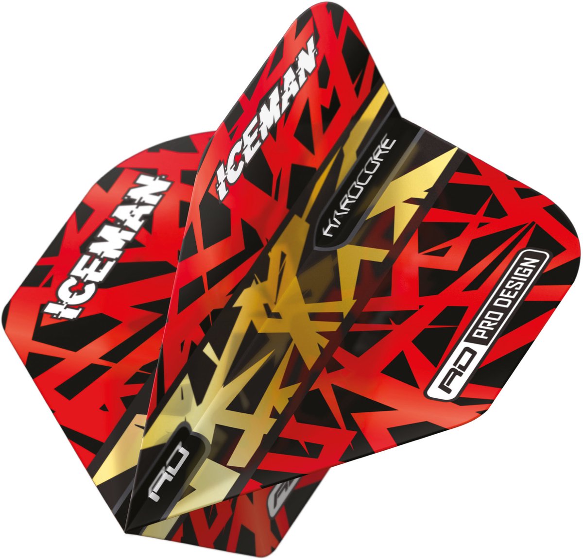 Red Dragon Gerwyn Price Red & Gold Hardcore Premium Standard - Dart Flights