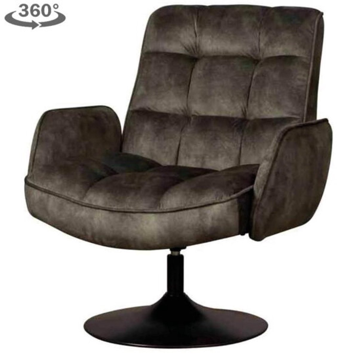 Tower Living Fauteuil Tropea draaibaar Adore - dark green 17 Donkergroen