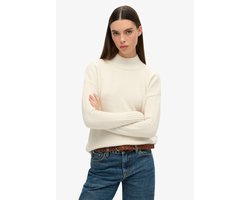Superdry Trui Essential Mock Neck Jumper W6110501a 39e Ecru Dames Maat - XL